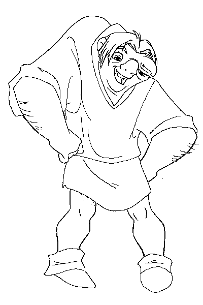 coloriage le bossu de notre dame